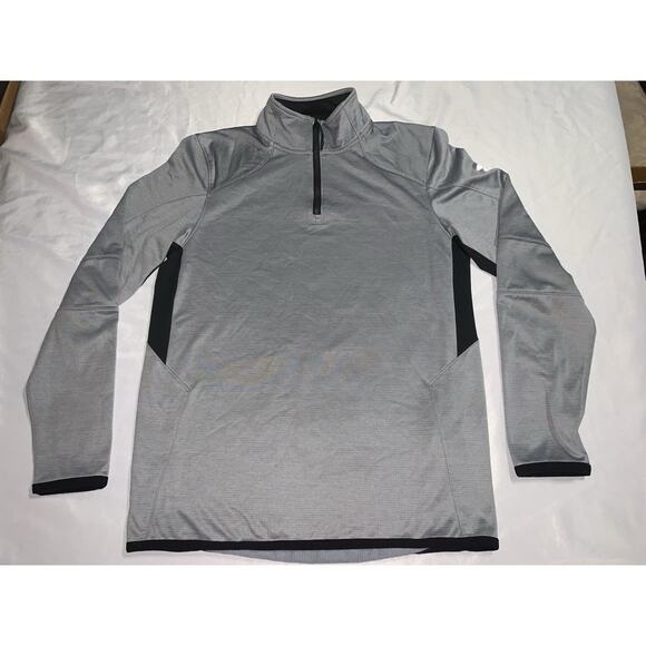 Under Armour Grey 1/4 Zip Pullover Sweatshirt Medium coldgear - Picture 1 of 3